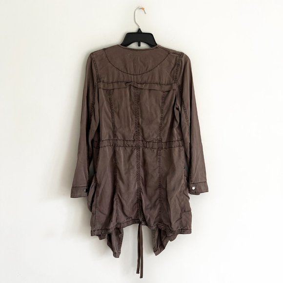 Anthropologie Hei Hei Morgan Draped Utility Jacket Open Front Size XS - Picture 3 of 13